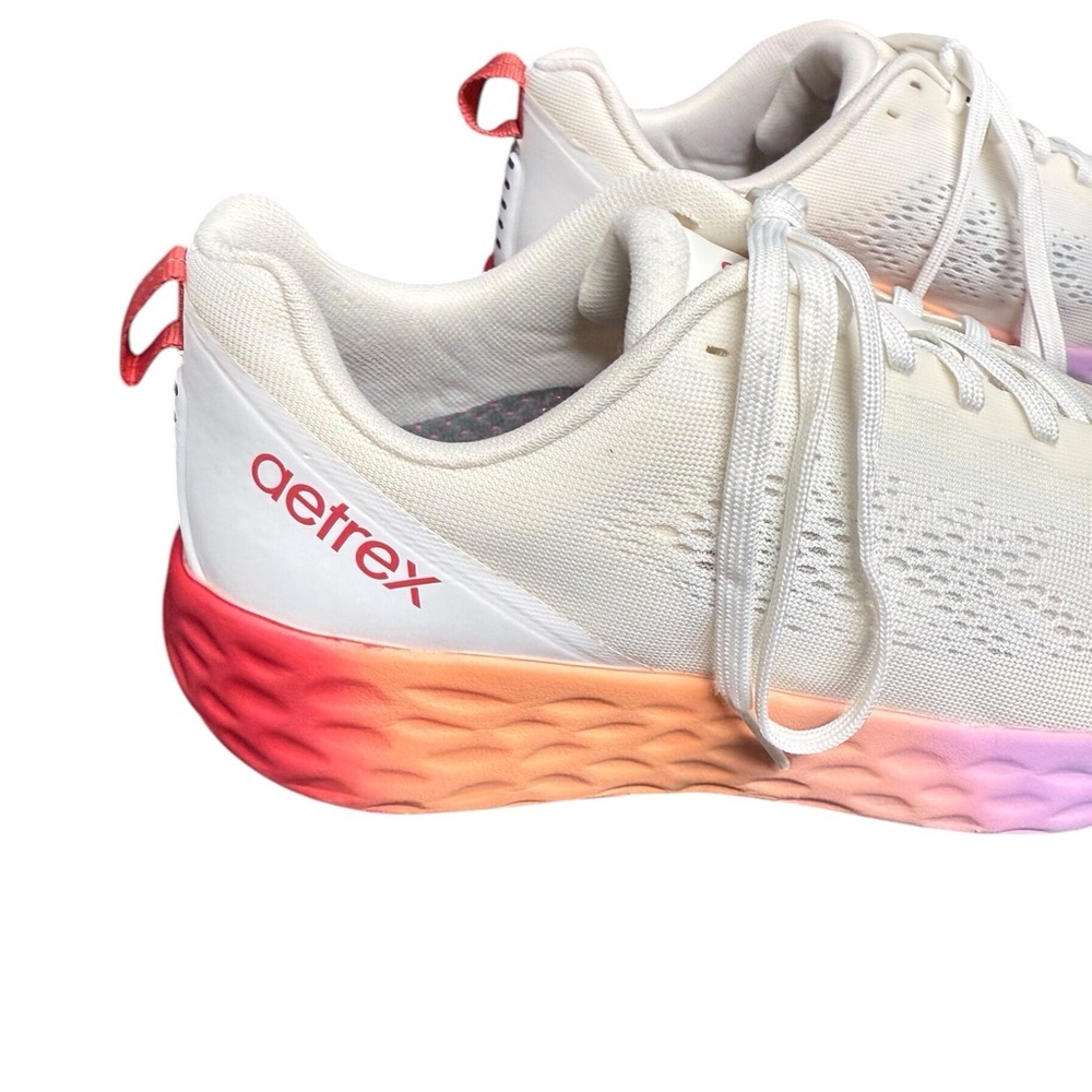 Aetrex Danika Women's Sneakers Ombré white/rainbow Sneakers Size-US 10/EU 41 EUC - Picture 5 of 13